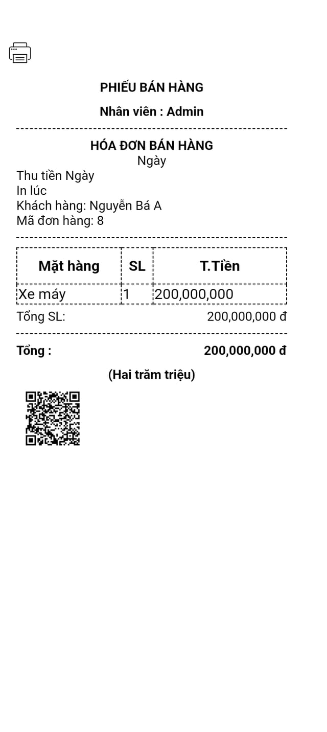 Phiếu thu, hoá đơn